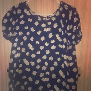 Cute flower blouse shirt